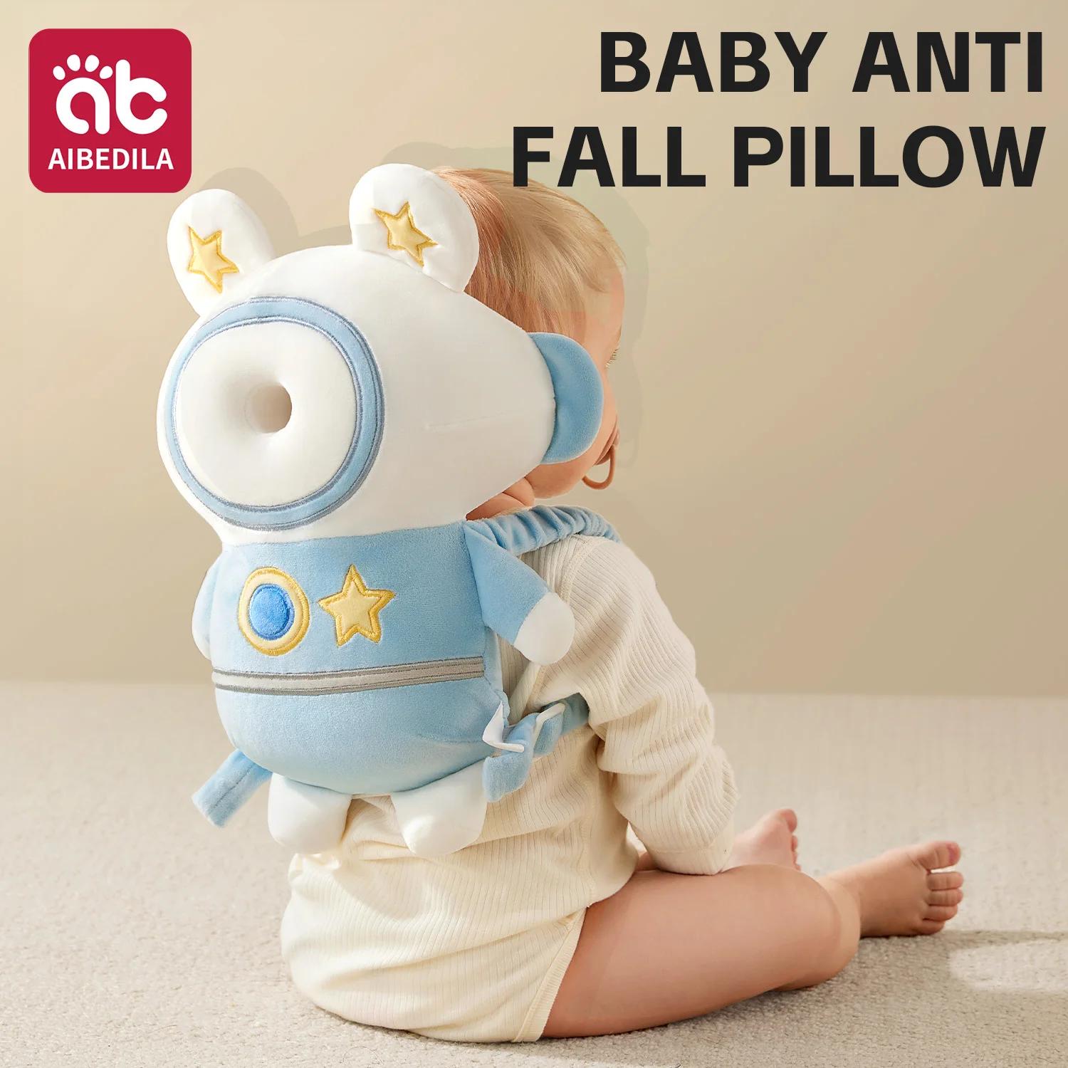 AIBEDILA Coussin de protection anti-chute 3 faces pour bébé, motif animal mignon, pour la tête et le