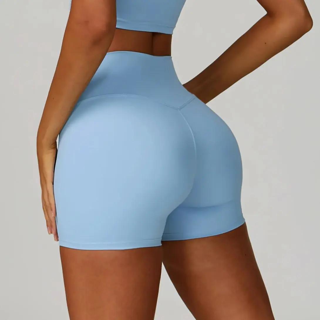 Shorts de sport Ningyu pour femmes, shorts de fitness, shorts de yoga, shorts de sport ajustés à tai