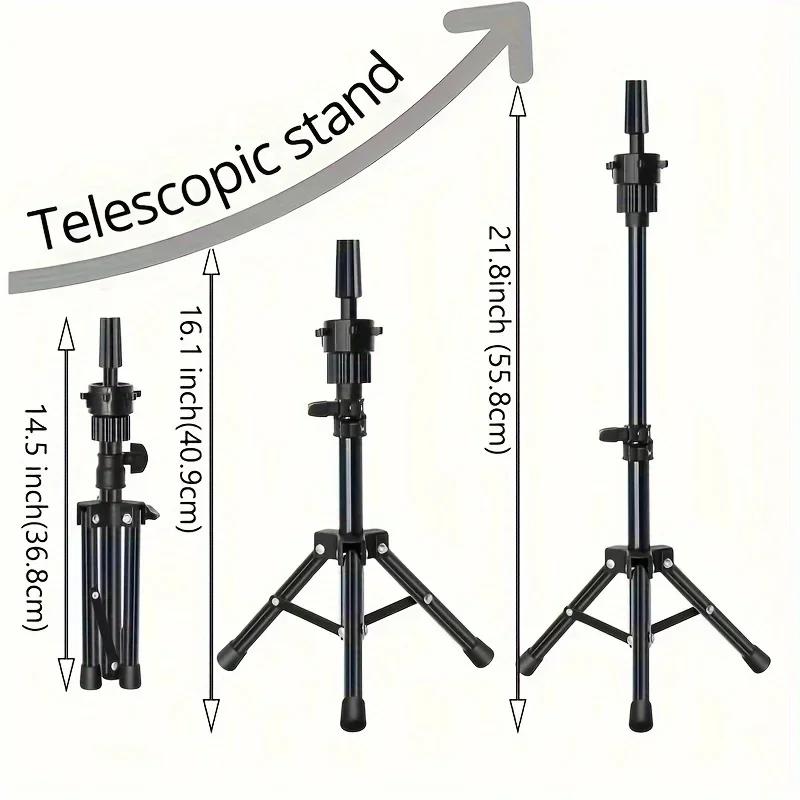Support de tête de Mannequin réglable 36cm-56cm, trépied, support de tête de formation pour Salon de