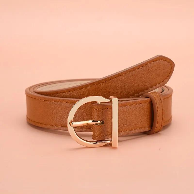 Ceinture femme mode haute qualité boucle ardillon ceinture véritable luxe souple ceinture en cuir PU