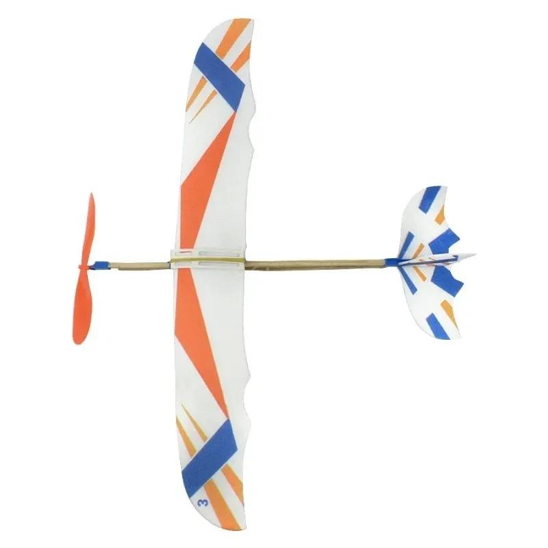 Kit de modèle d'avion avec bande de caoutchouc, jouets pour enfants, mousse, plastique, assemblage, 