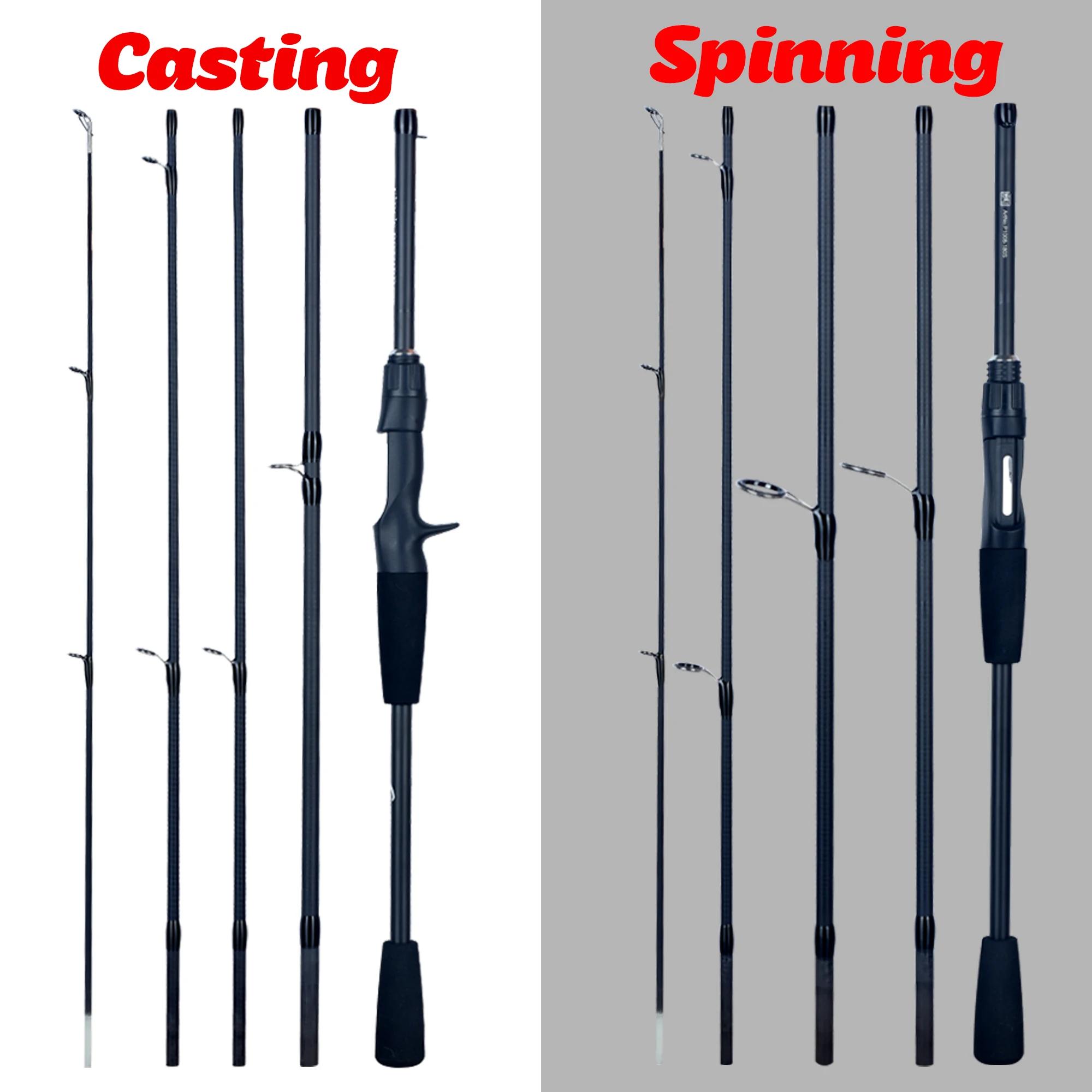 Phishger Spinning Bait Casting Travel Carbon Mini produit pour canne à pêche poids de moulage 5 - 30