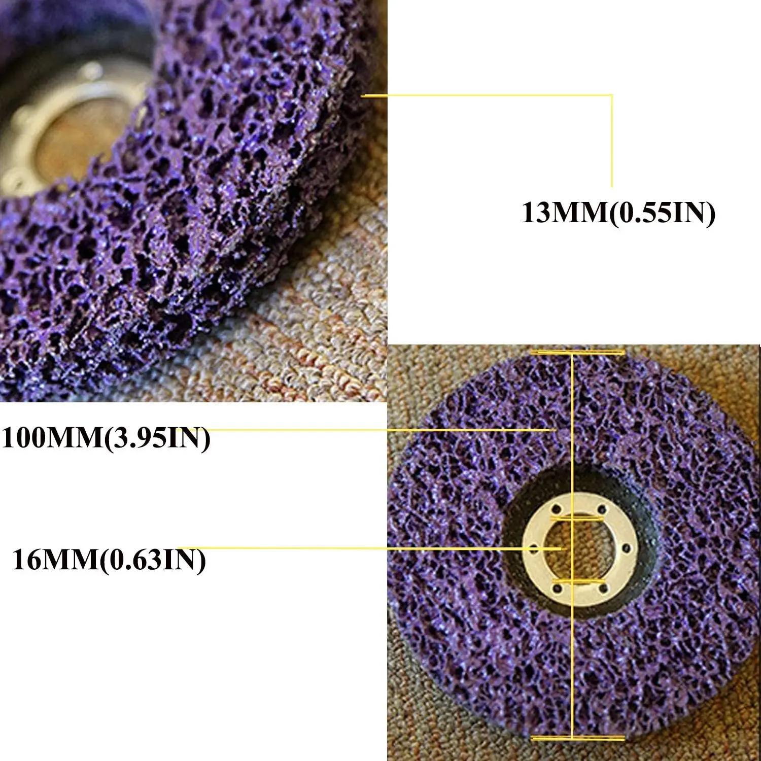 Disque à bande Poly, roue Abrasive, dissolvant de peinture, meules propres pour motos, meuleuse d'an