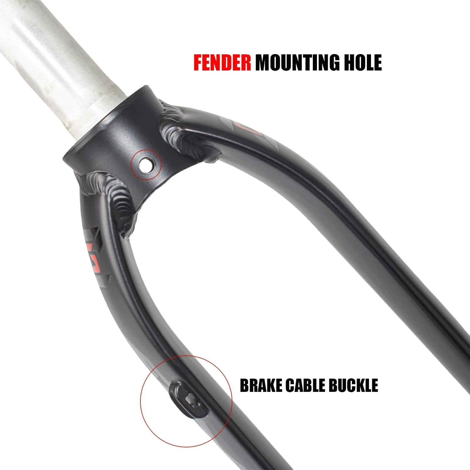 EVOSID-Fourche de VTT M5 M6 en Alliage d'Aluminium, Convient pour Vélo de Route, V-Brake, 26/27.5/29