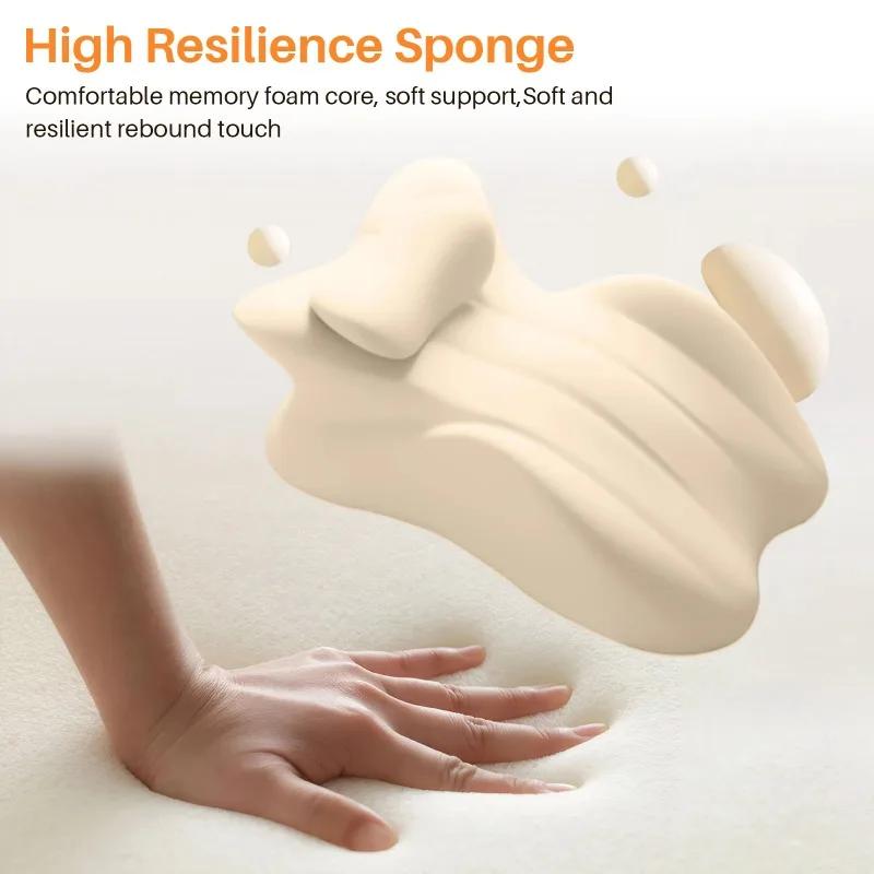 Oreiller compensé multi-positions en mousse à mémoire de forme, oreiller sujet ergonomique avec hous