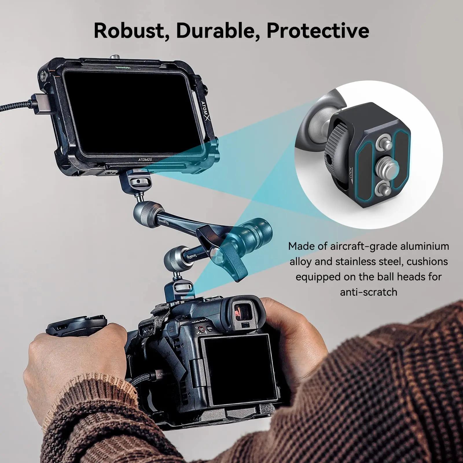 SmallRig Bras à rosace de 11 pouces 360 °   Bras magique réglable pour moniteur DSLR, accessoires de