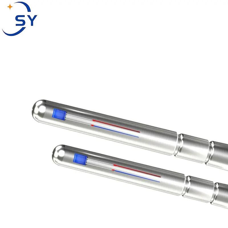 Sonde thermocouple en acier inoxydable, capteur de température RTD PT100, 0,5/1/2/3/4/5M, étanche, f