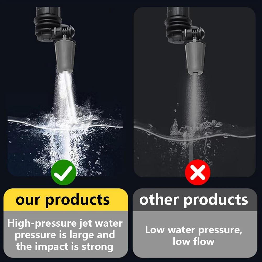 Pistolet à eau haute pression, buse rotative à 360 degrés, peut être soufflé ou droit, Jet d'eau pou