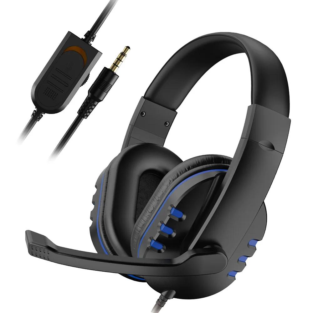 Écouteurs de jeu filaires 3.5mm, casque d'écoute, suppression du bruit, avec Microphone, contrôle du