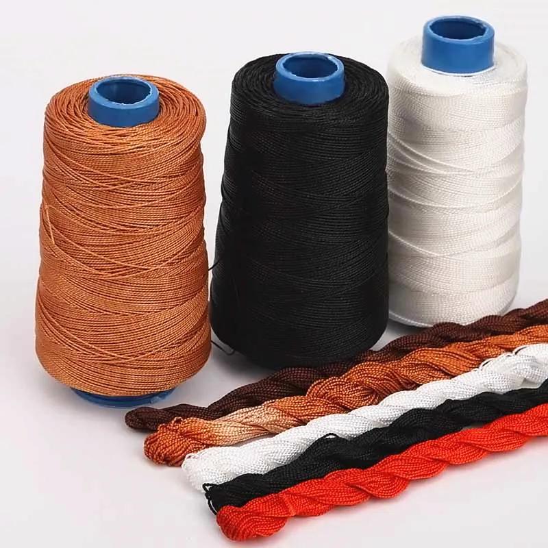 Fil à coudre en nylon pour la couture du cuir, réparation de chaussures, ciré, couture à la main, ou