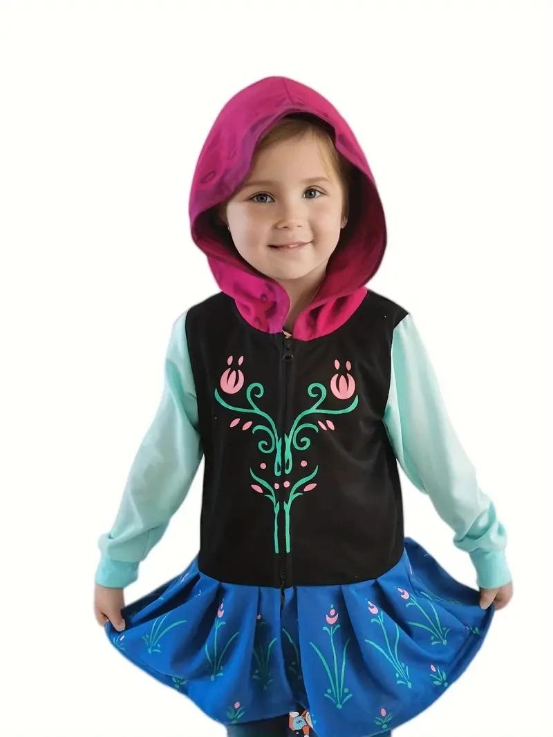 Sweat à capuche inspiré de la princesse pour fille, avec poches à nœuds, points rouges, haut mignon 