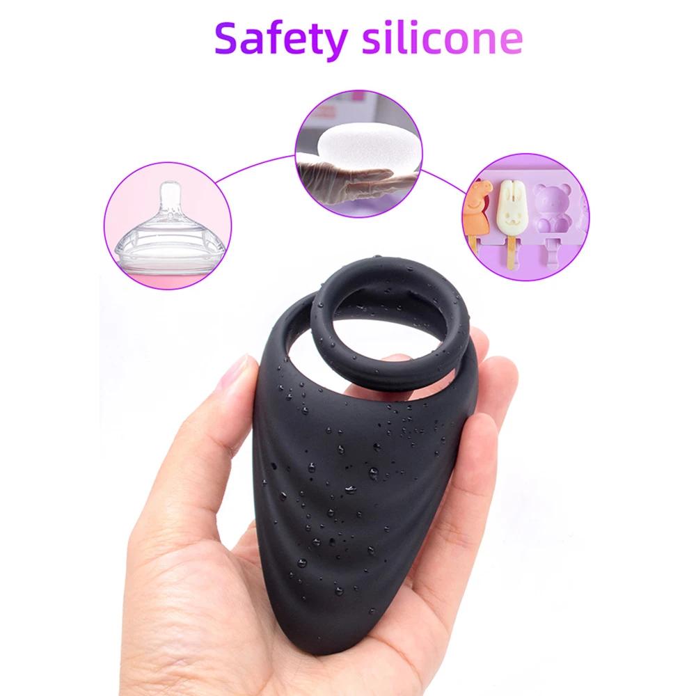 Anneau pénien vibrant avec vibrateur clitoridien pour hommes, anneau de pénis, silicone médical, jou