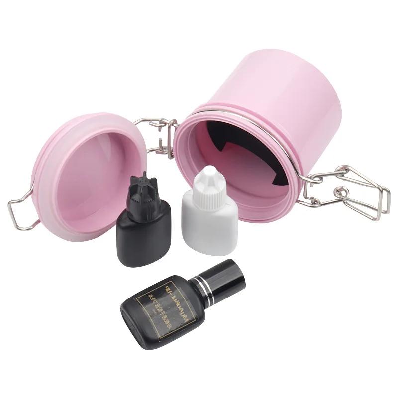 Réservoir de stockage de colle à cils, conteneur individuel pour Extension de cils, support adhésif,