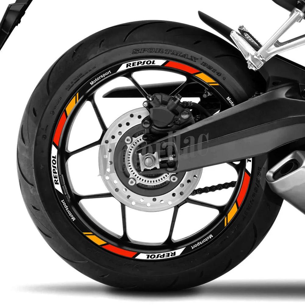 Autocollant réfléchissant pour roue de moto Repsol CBR CBR650rr, bande de jante, 17 pouces, accessoi