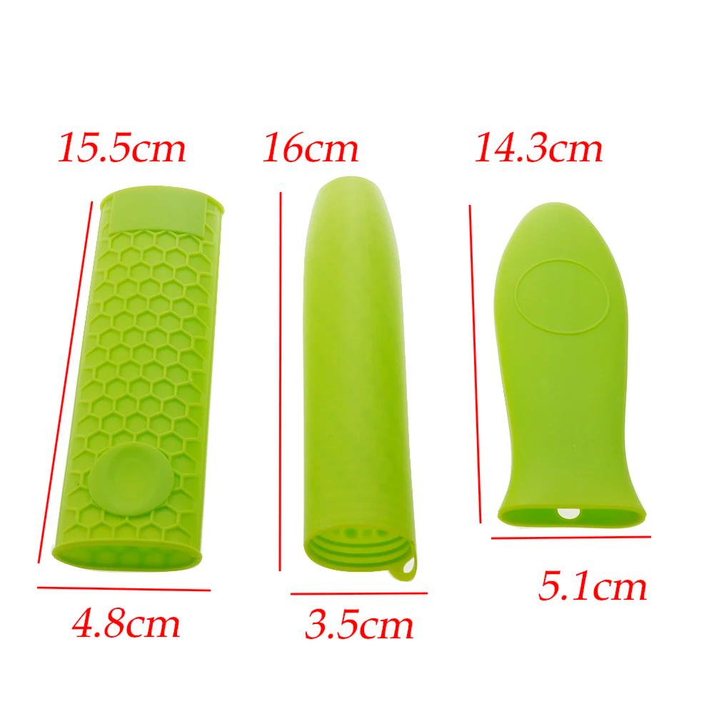 1 pièces couvercle de poignée de Pot en Silicone couvercle d'isolation outils de cuisine couvercle d