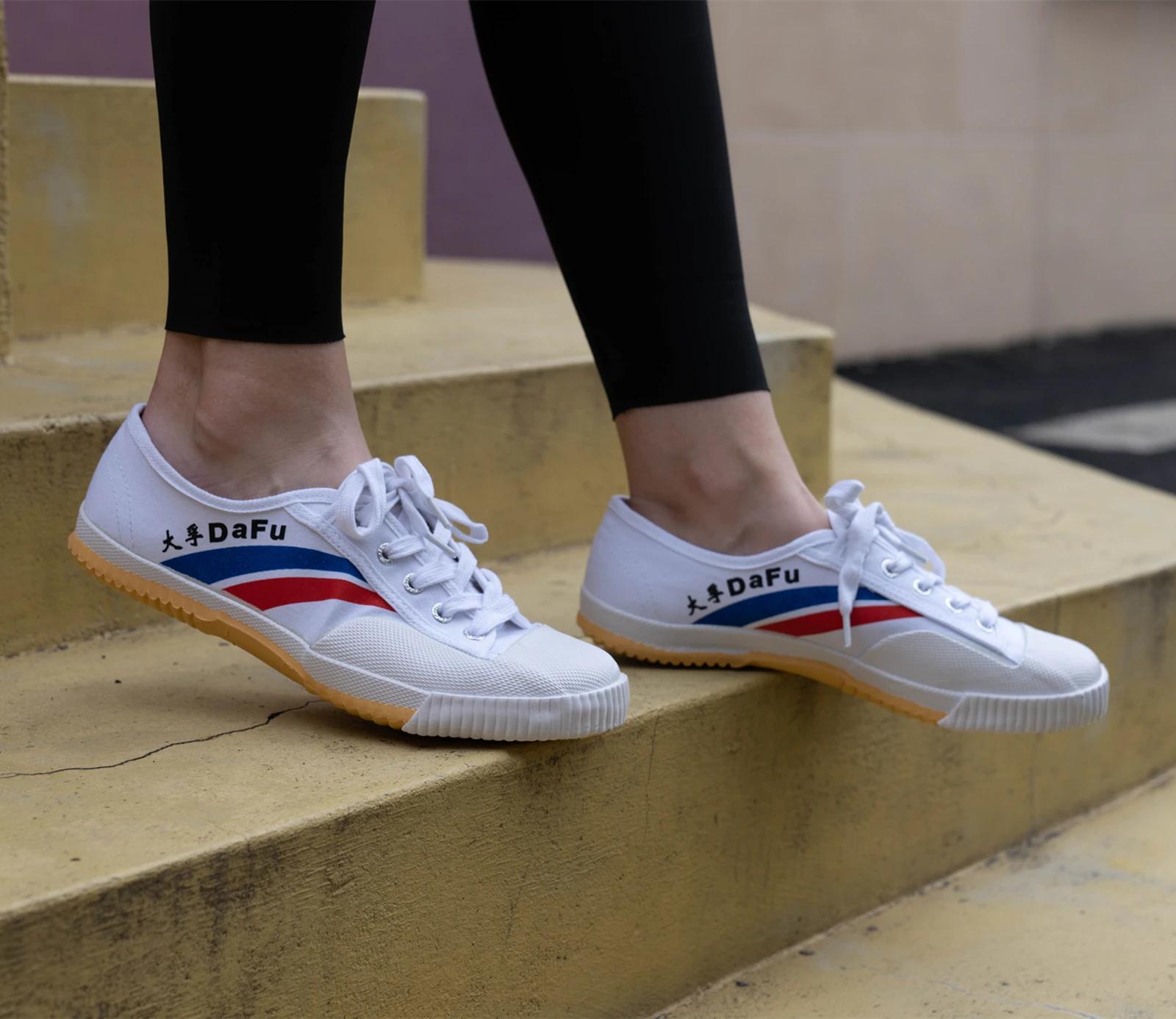 DaFu Original Parkour chaussures Kungfu baskets Arts martiaux Shaolin Taichi Taekwondo Wushu doux co