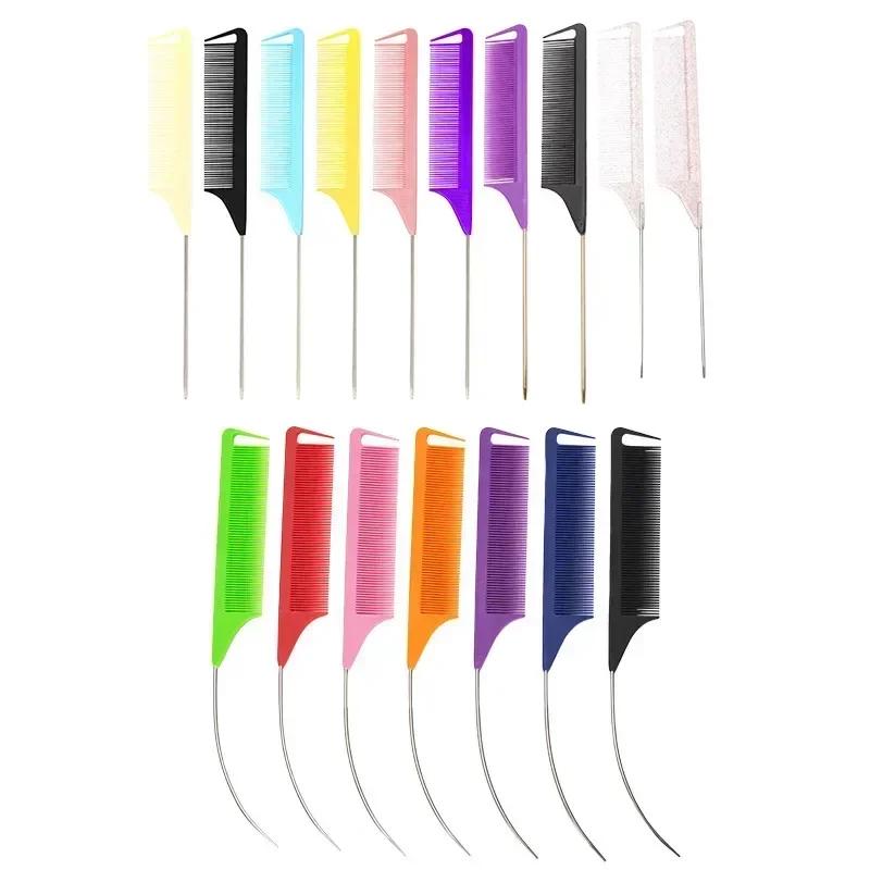 Aiguille en acier style professionnel en plastique résistant à la chaleur antistatique tressage queu