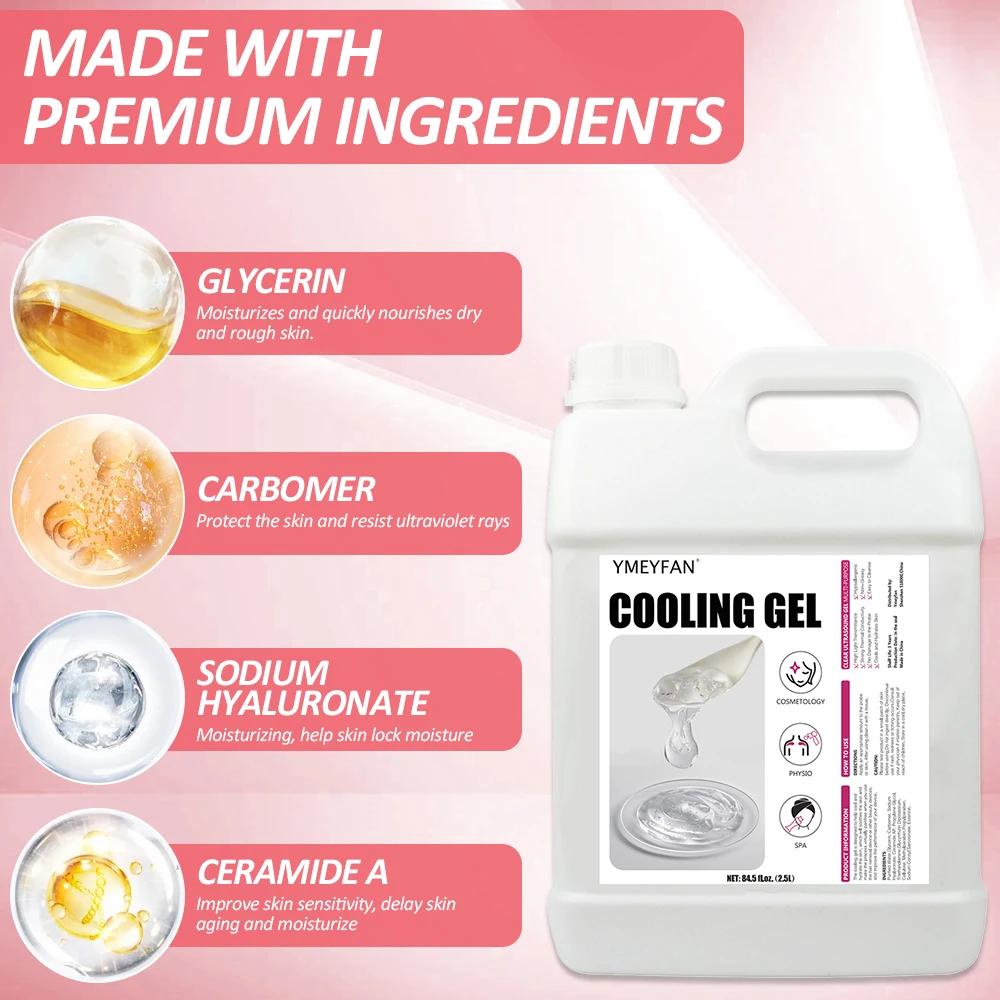 84.5oz Gel conducteur radiofréquence y Cavitacion Gel conducteur clair pour Machine à ultrasons visa