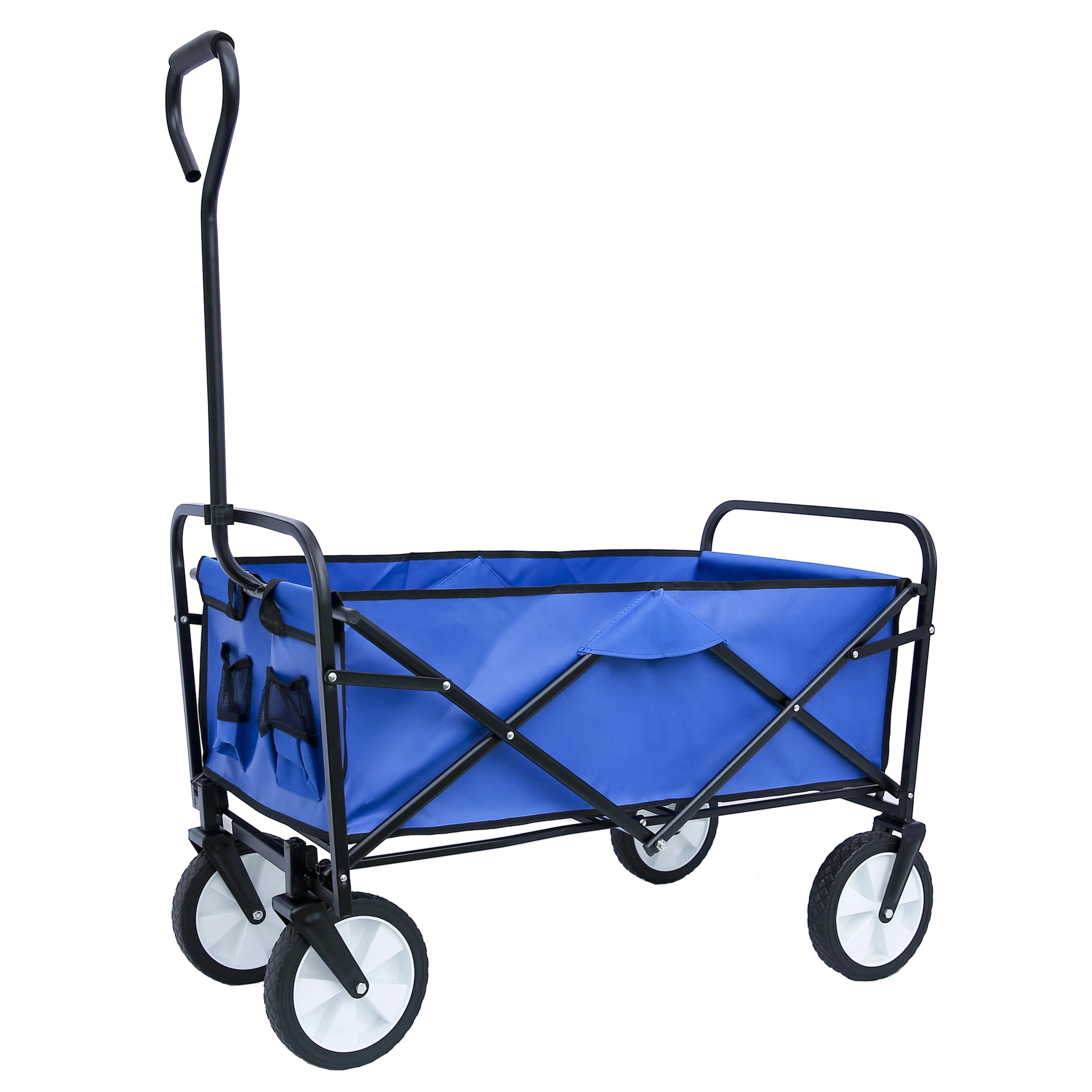 QuestionVoiture pliable avec roues, adaptée aux courses de jardin, sports d'extérieur, tout terrain,