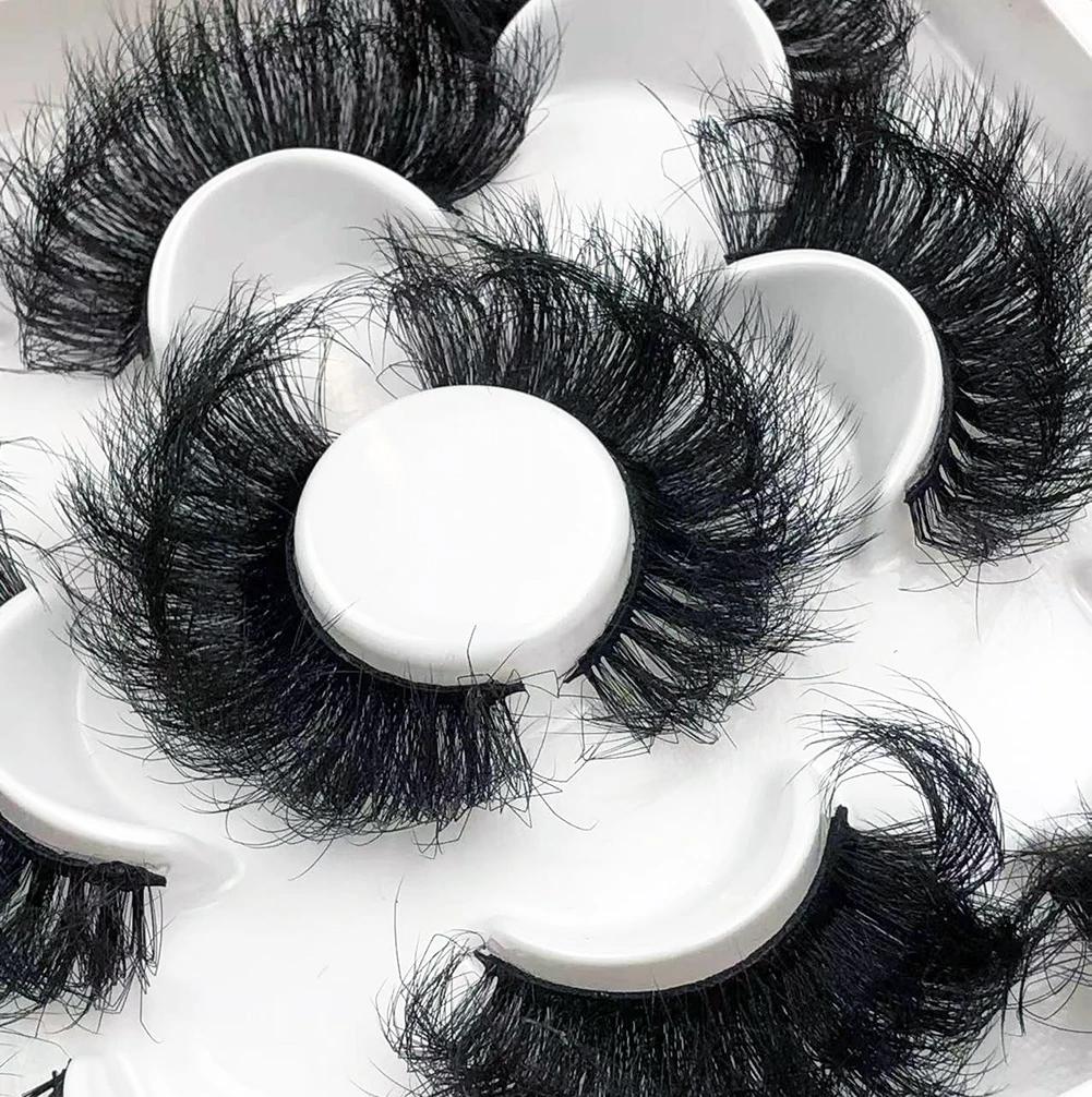 Faux cils de vison naturels moelleux, cils individuels, extension dense, outil de maquillage en gros