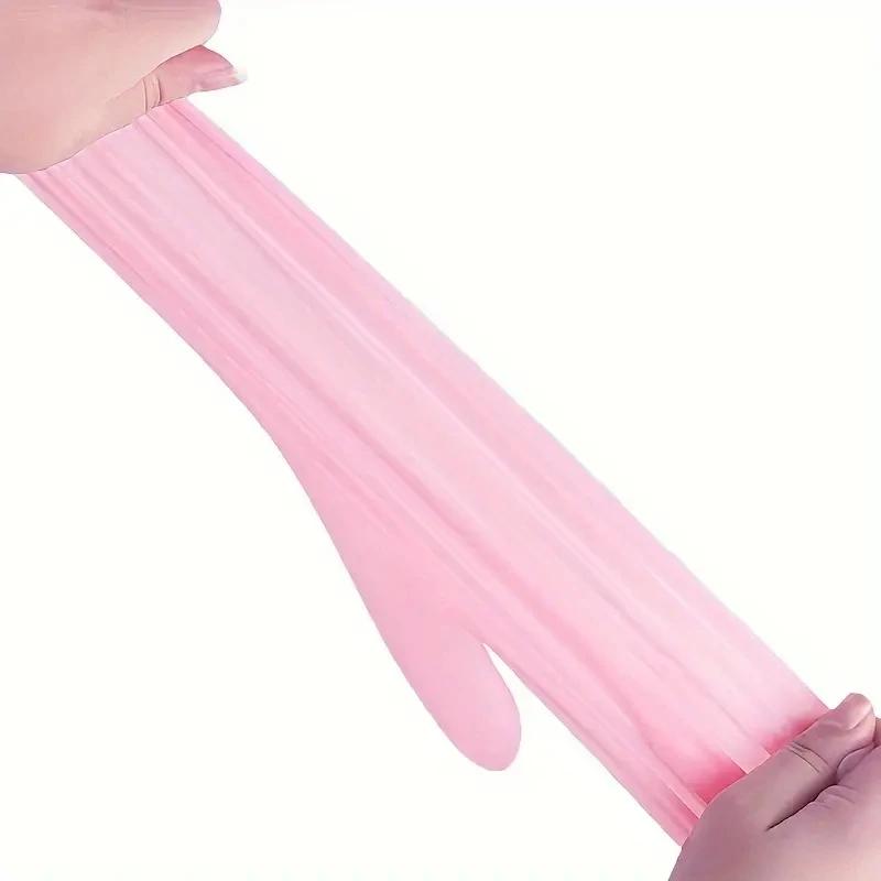 Gants jetables en Nitrile rose pour le nettoyage ménager, le travail de la cuisine, le jardinage, la