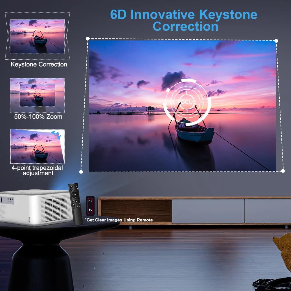 Mini projecteur portable ThundeaL TD92 Pro FHD 1080P Full HD Beam 4K Vidéo WiFi Projecteur Android T