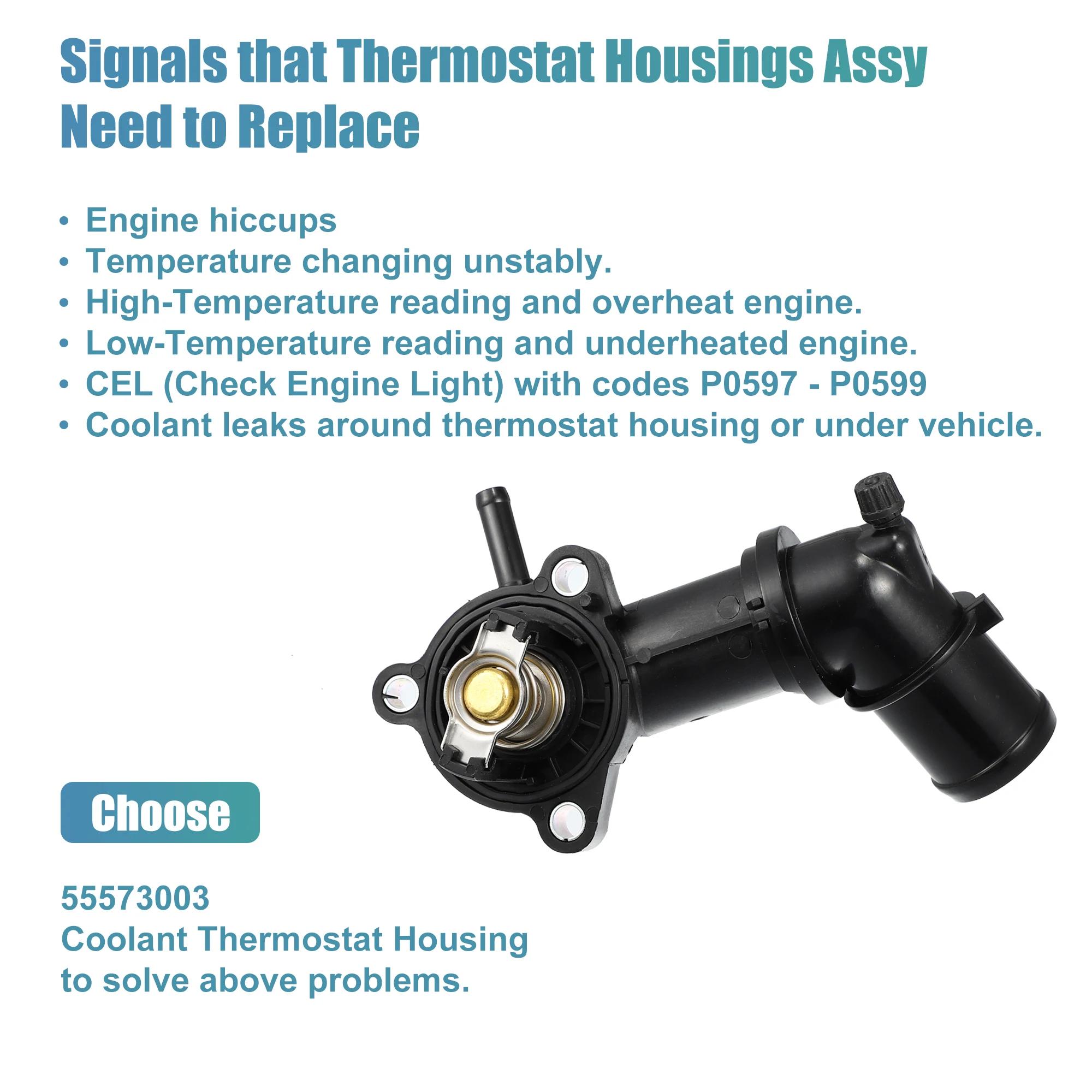 X Autohaux – ensemble de boîtier de Thermostat de liquide de refroidissement, pour Vauxhall Zafira I