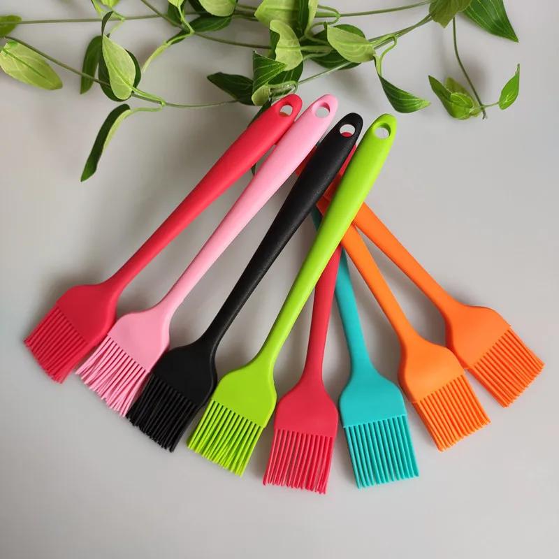 Brosse à huile en Silicone de qualité alimentaire, brosse à badigeonner pour Barbecue, brosse à pâti