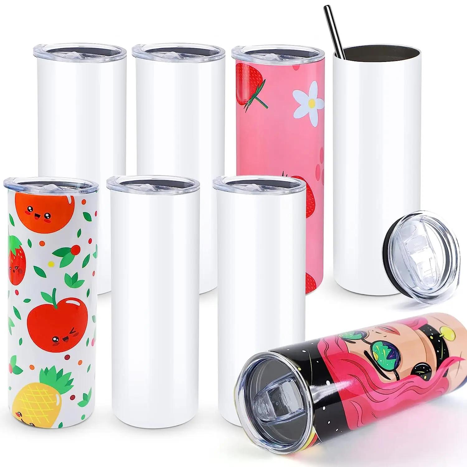 HTVRONT 8 pièces en acier inoxydable 20 OZ gobelets à Sublimation maigre droit gobelet à Sublimation