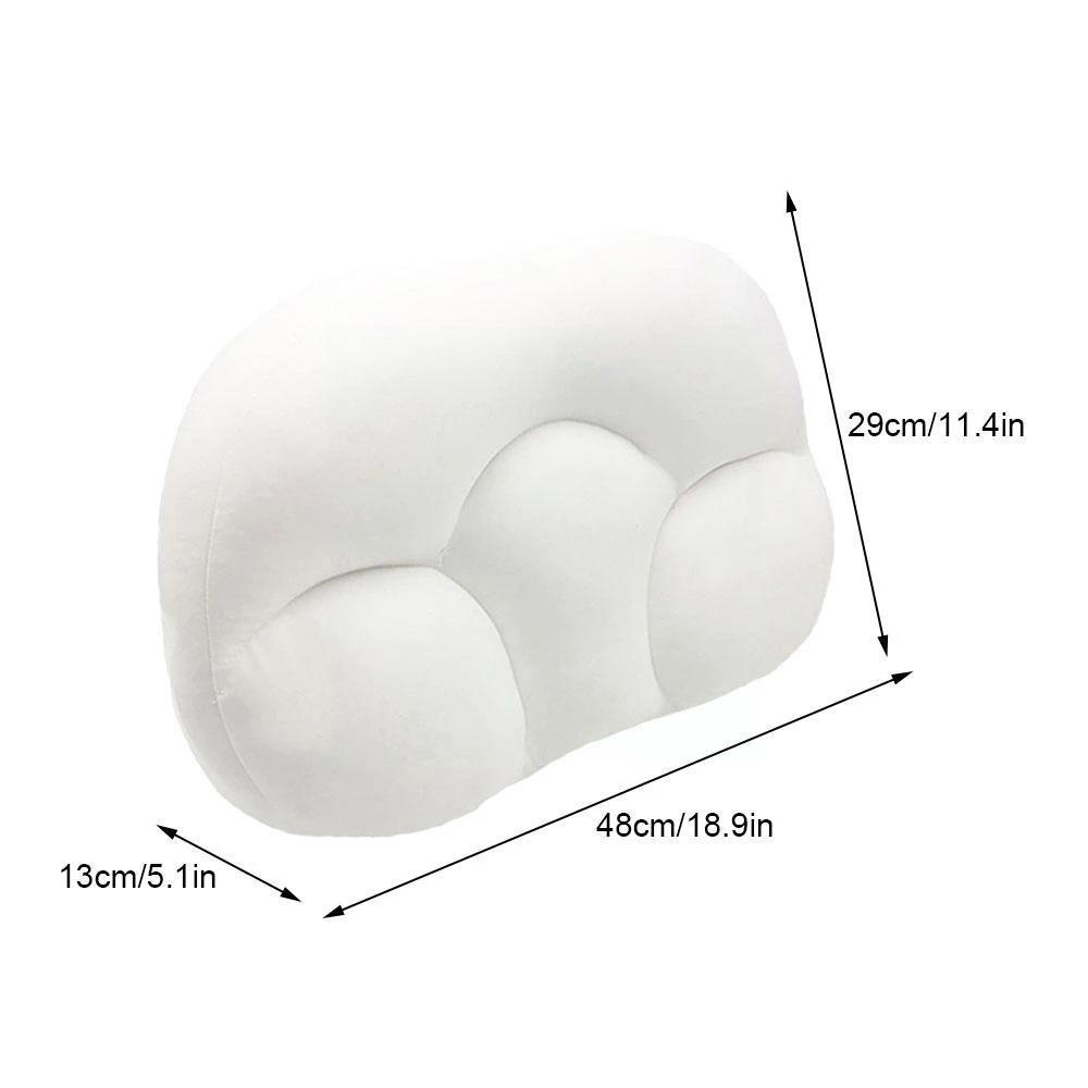 Oreiller de sommeil rond en mousse à mémoire de forme, oreiller orthopédique doux pour le cou, libér