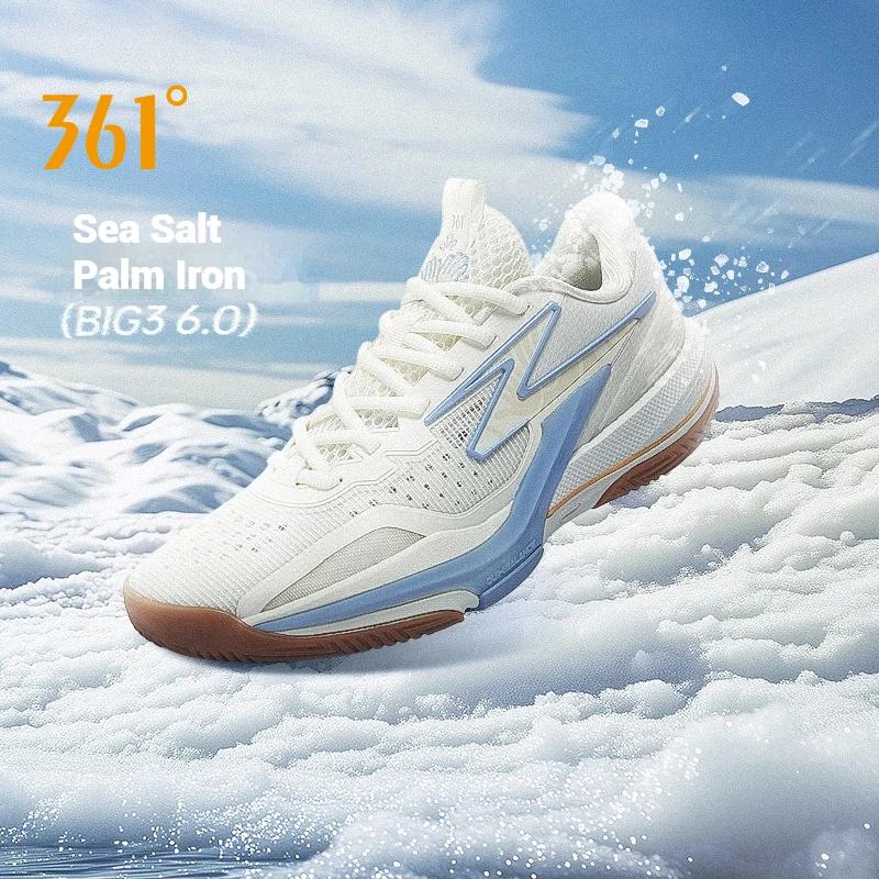 361 degrés BIG3 6.0 chaussures de sport de basket-ball pour hommes résistant à l'usure antidérapant 