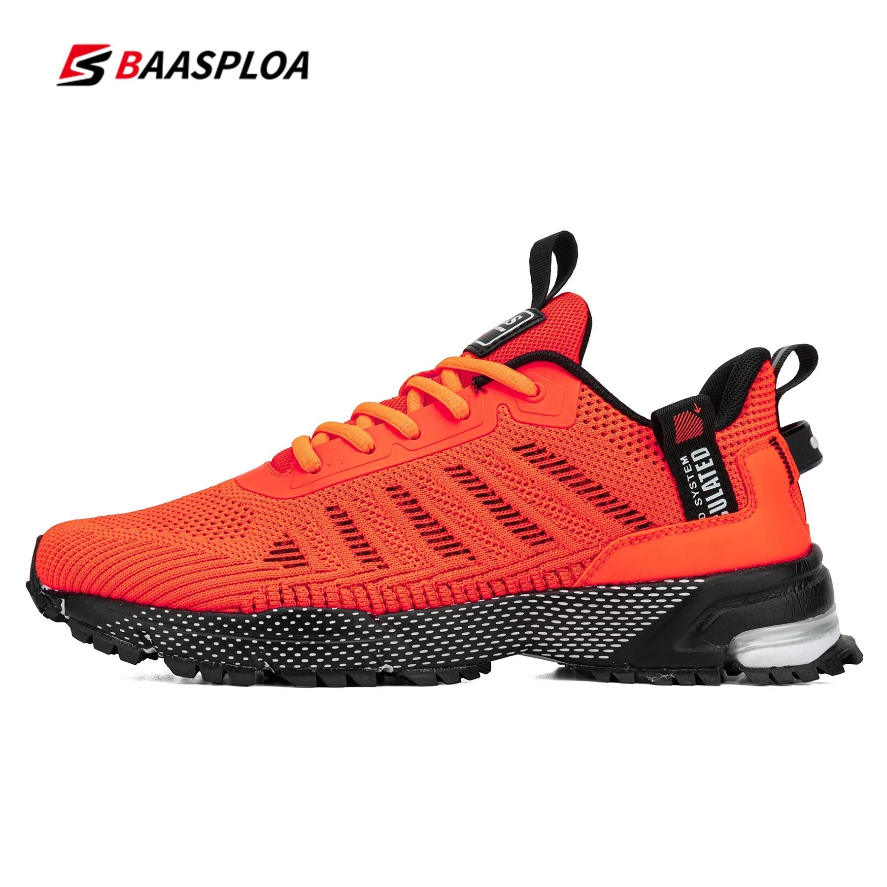 Baasploa chaussures de course pour hommes baskets légères homme concepteur maille Sneaker à lacets m