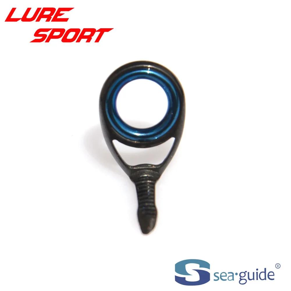 SeaGuide jeu guides rotation bleu LS anneau cadre acier noir - 9 à 12 pièces pour réparation pêche création DIY