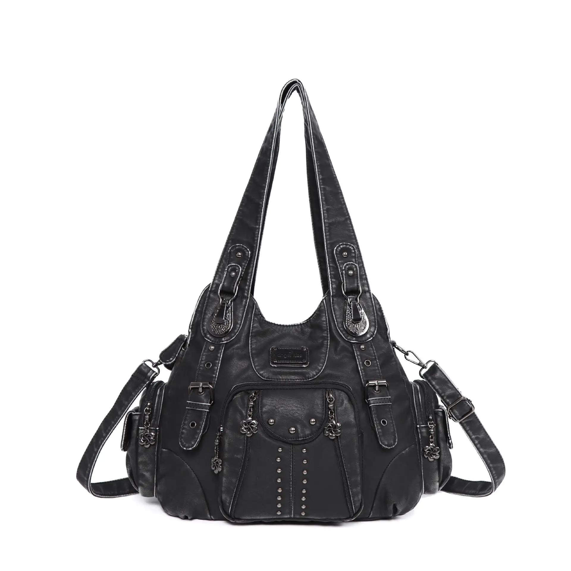 Angel Kiss – sac à bandoulière en cuir PU pour femmes, sac à main de grande capacité, sac à bandouli
