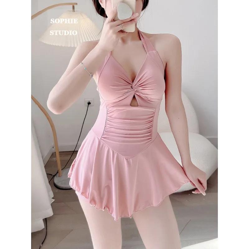 Femmes coréen Sexy une pièce maillot de bain ventre contrôle minceur taille haute maillot de bain pr