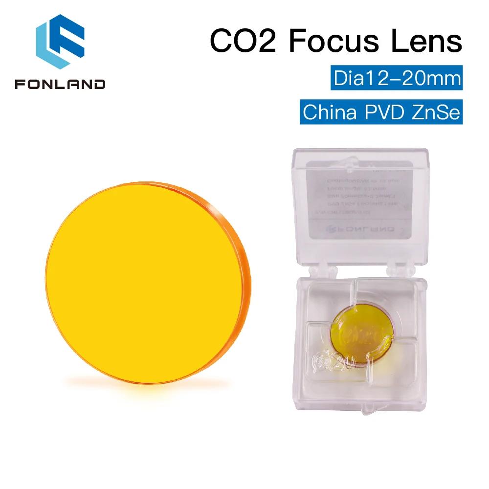 FONLAND Chine lentille de mise au point CO2 ZnSe Dia.12/15/18/19.05/20MM FL38.1/50.8/63.5/101.6/127M