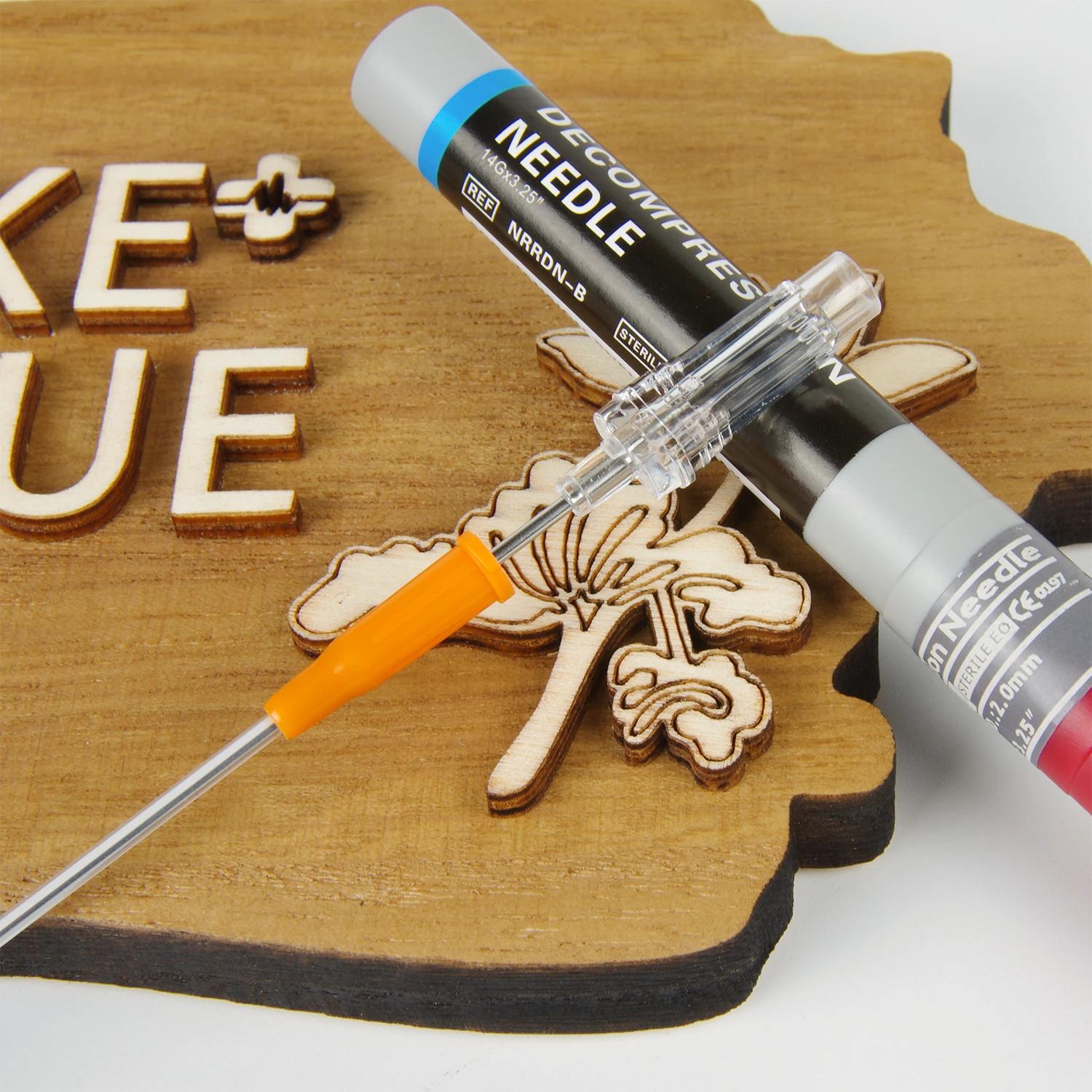 Sanke sauvetage pneumothorax aiguille traumatisme médical Ifak cathéter de poitrine aiguille 50g aig