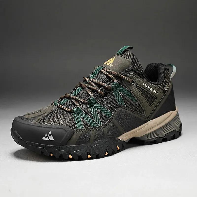 HIKEUP respirant amorti antidérapant baskets hommes chaussures de randonnée course Trekking baskets 