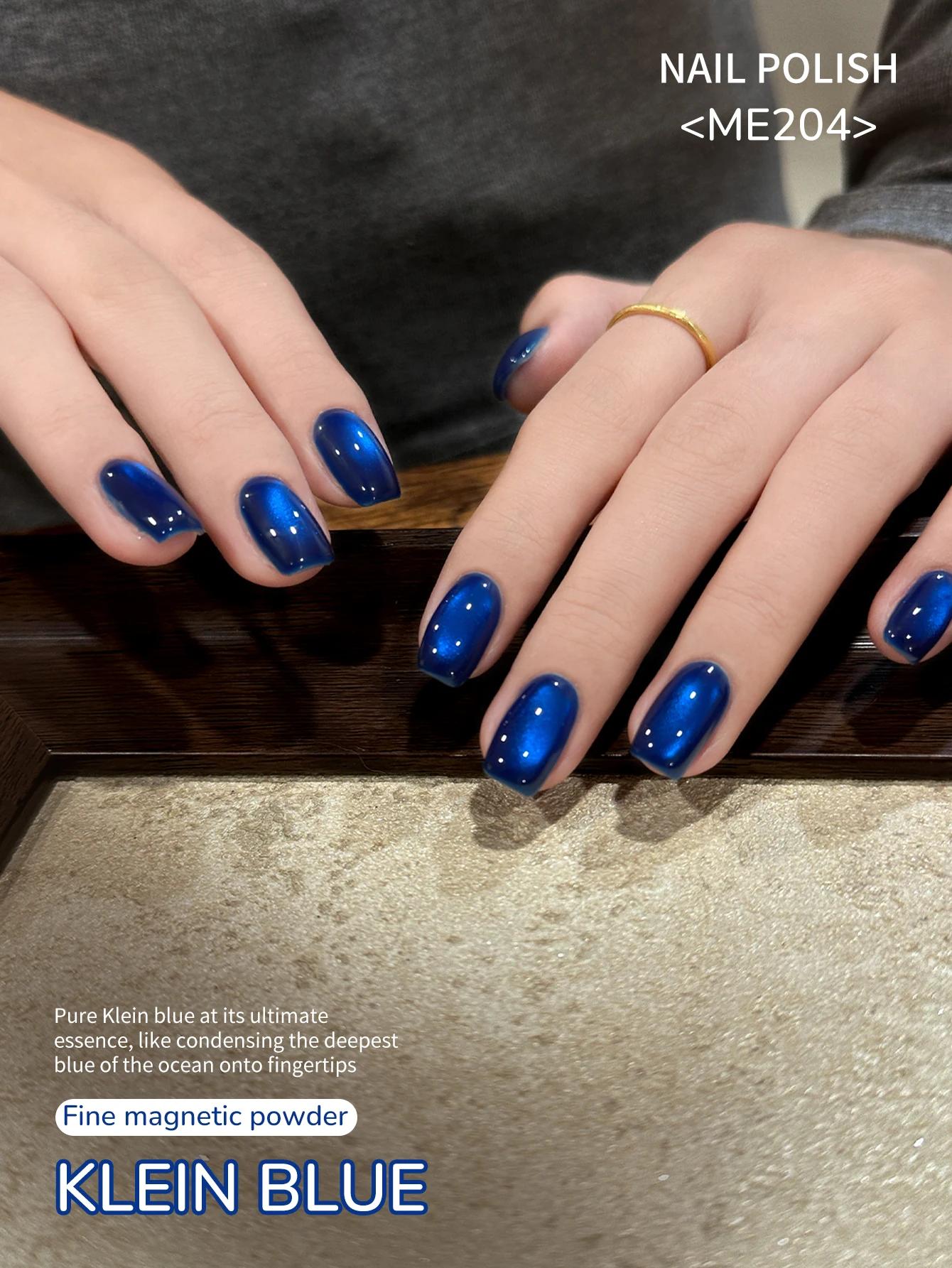 XEIJAYI 1pc 15ML bleu oeil de chat vernis à ongles Semi Permanent Nail Art trempage UV LED Salon de 