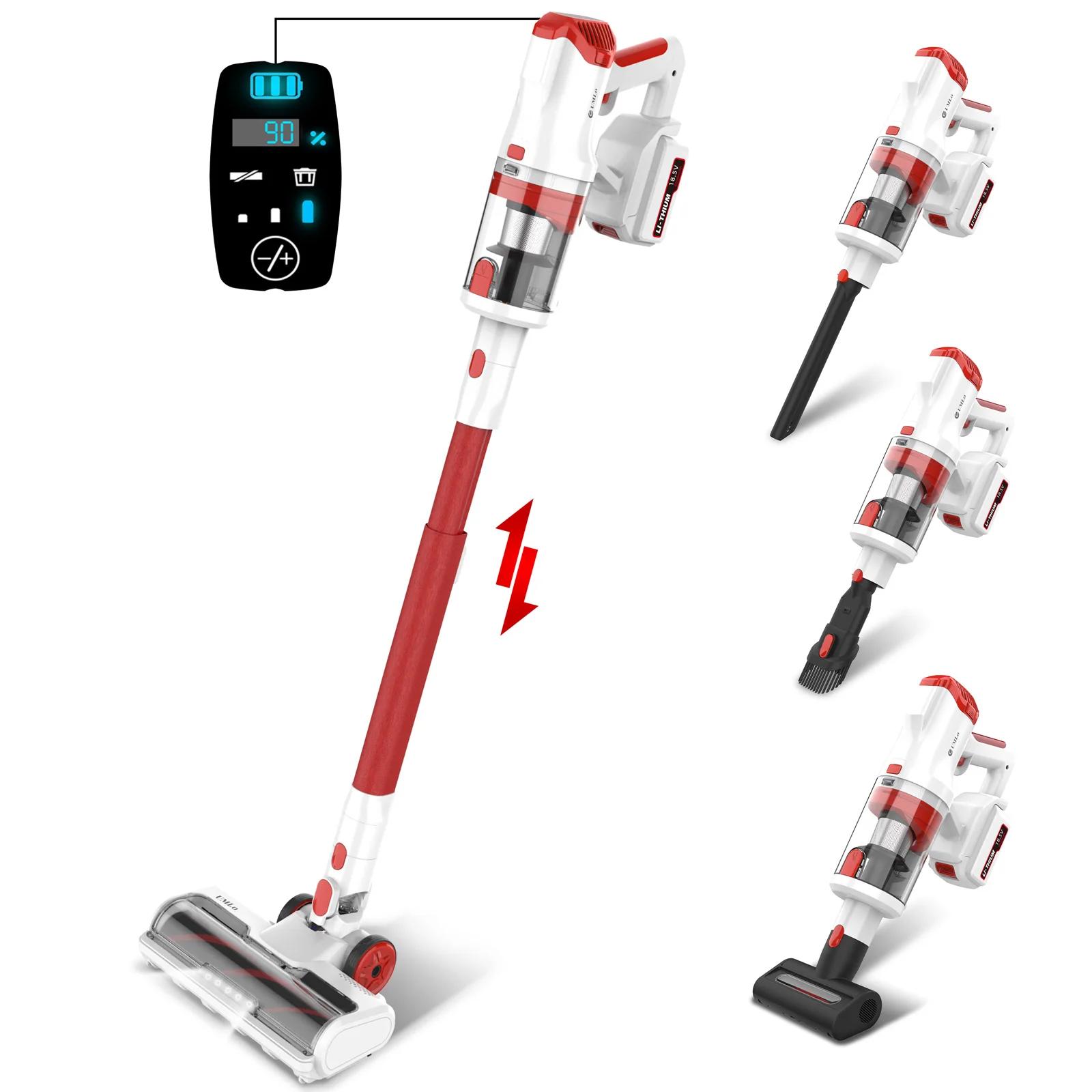 Aspirateur sans fil léger 8 en 1 avec écran LED, aspirateur balai sans fil, 300W, 28Kpa, UMLo V111