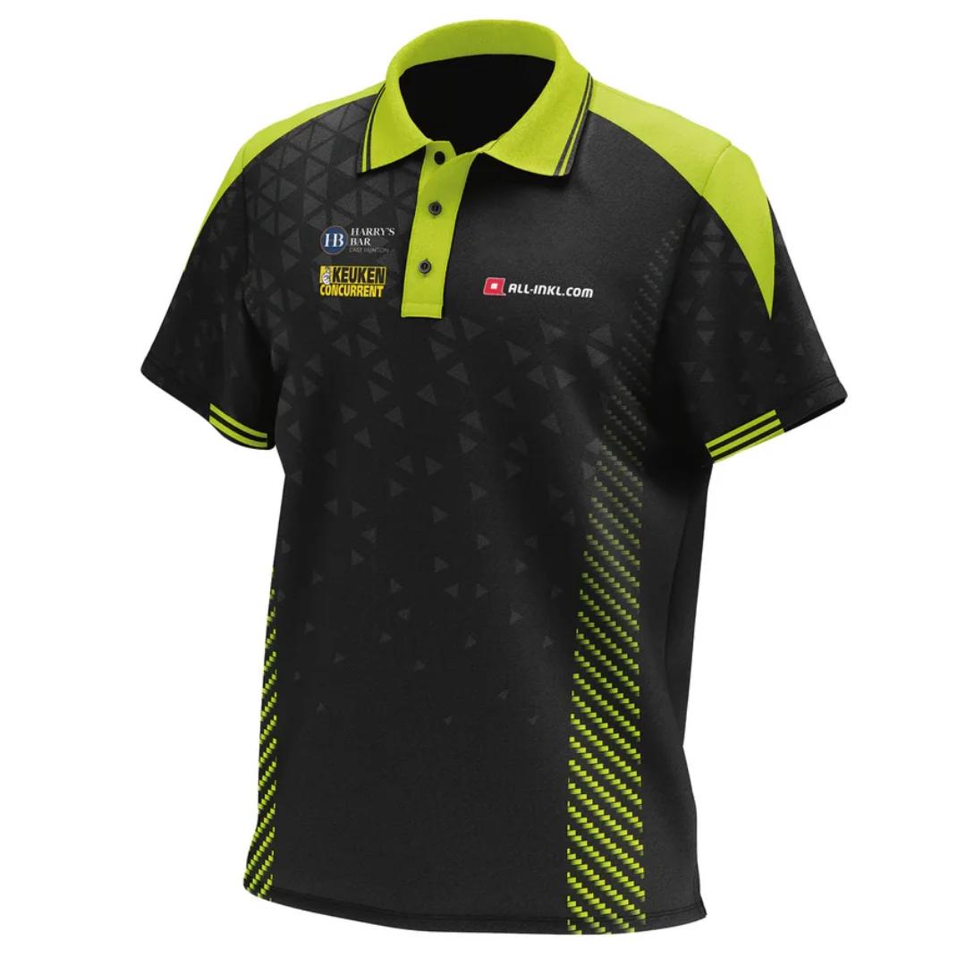 Michael Van Gerwen - MVG - Polo de scène Dart Shirt Maillot de fléchettes Polo de match de fléchette