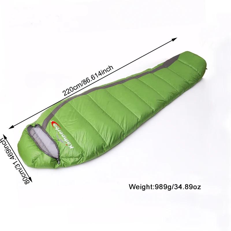 Sac de couchage ultraléger Kamperbox - Équipement camping hiver léger et compact pour randonnée