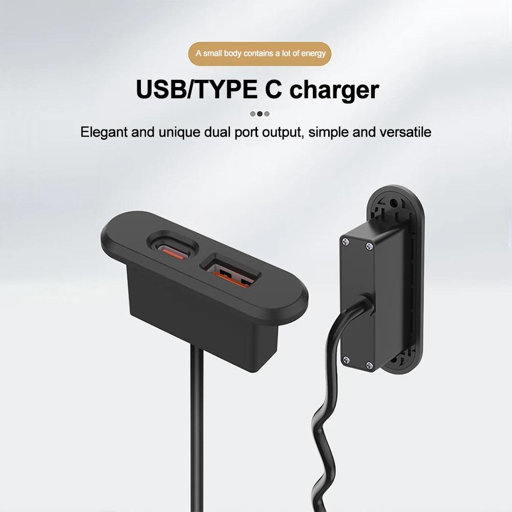 Bureau intégré prise USB meubles bureau Portable double USB prise de charge ordinateur bureau meuble