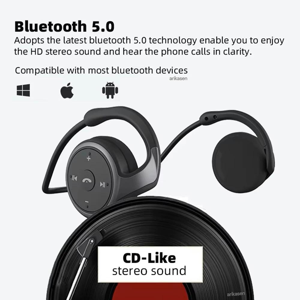 A6 petits écouteurs Bluetooth enrouler autour de la tête écouteurs sans fil confortables casques Blu