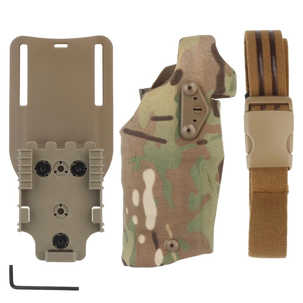 Étui de pistolet tactique 63DO pour Glock 17/19, Compatible avec X300/X300U, système de verrouillage