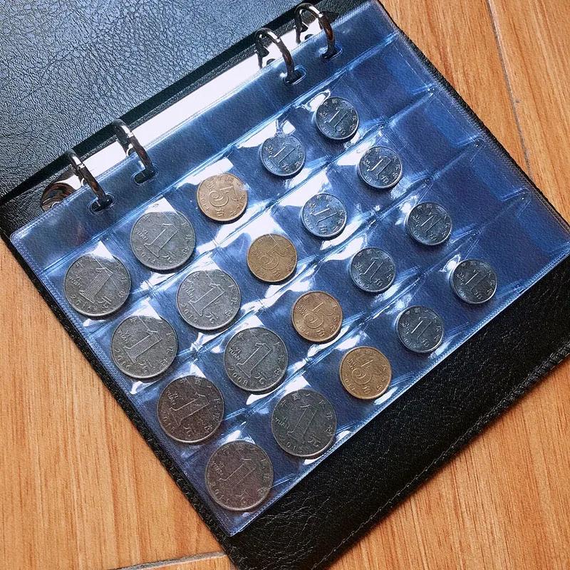Livre de Collection de pièces de monnaie de grande capacité, 480/120 pochettes, classeur de pièces d