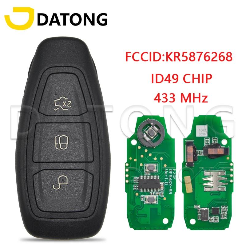Datong Monde KR 5876268   ID49 KR55WK48801 4D63 +/83 puce 433MHz clé de télécommande de voiture adap