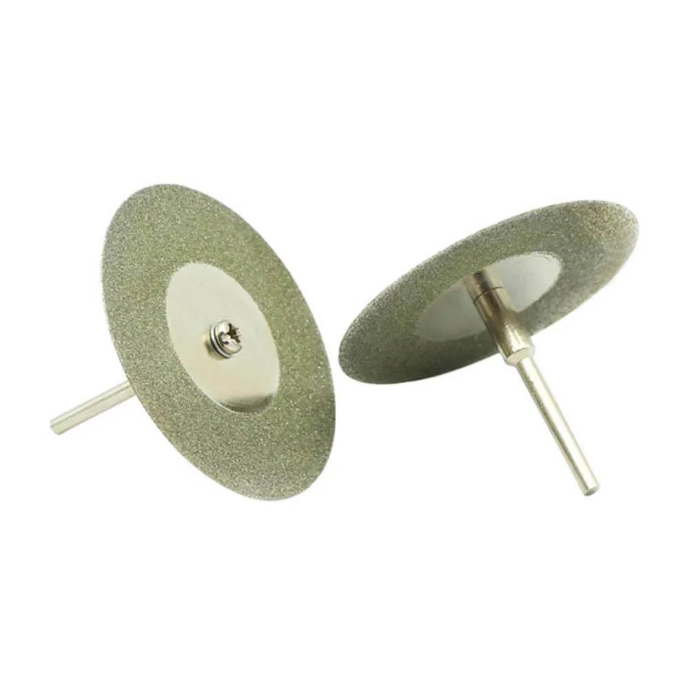 10 pièces 50mm mini disque de coupe diamant enduit meulage polissage disque de meulage rotatif lame 