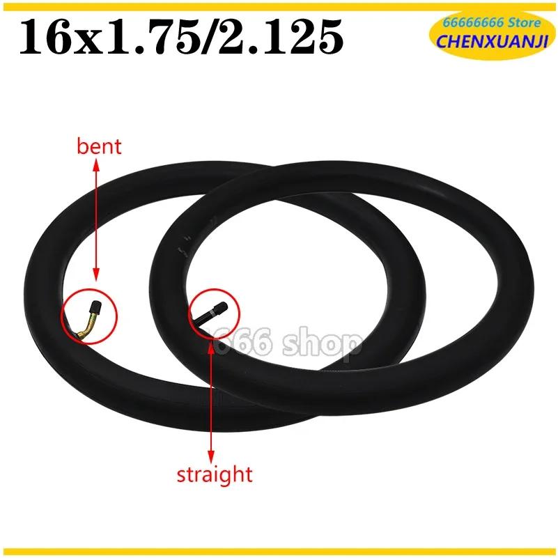 16x1.75 pneu intérieur 16x2.125 caméra 16x1.75/2.125 chambre à air pour Scooters électriques/vélo/e-