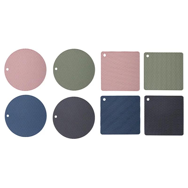 Tapis en Silicone multifonction résistant à la chaleur, 2/4 pièces, sous-verres pour tasses de boiss